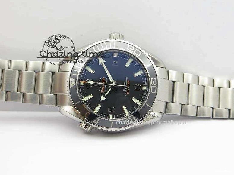 1225 Planet Ocean 2016 43.5mm SS Black Bezel BP 1:1 Best Edition Black Dial On SS Bracelet A WellDesigned 8195